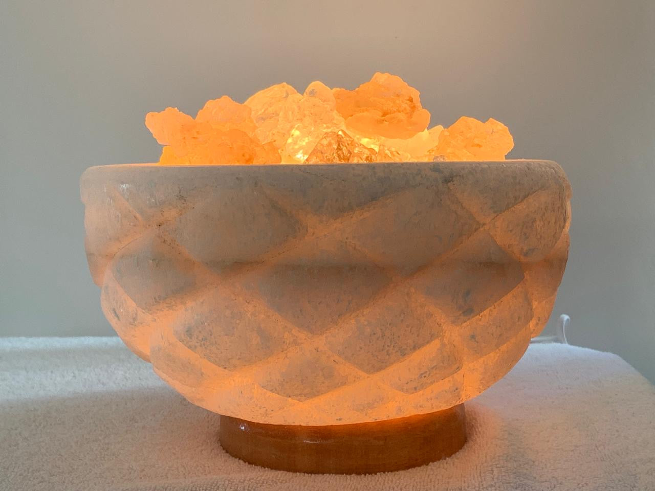 Salt Diamond With Crystals